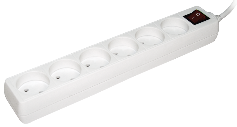 Удлинитель УЕК 5 м 6 гнезд 2Р IP20 (WYP10-06-06-05-K-N)