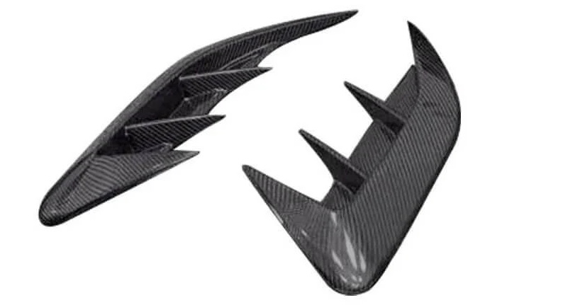 Накладки на задний бампер DDCarbon для Lexus RX 2022-карбон (150766)