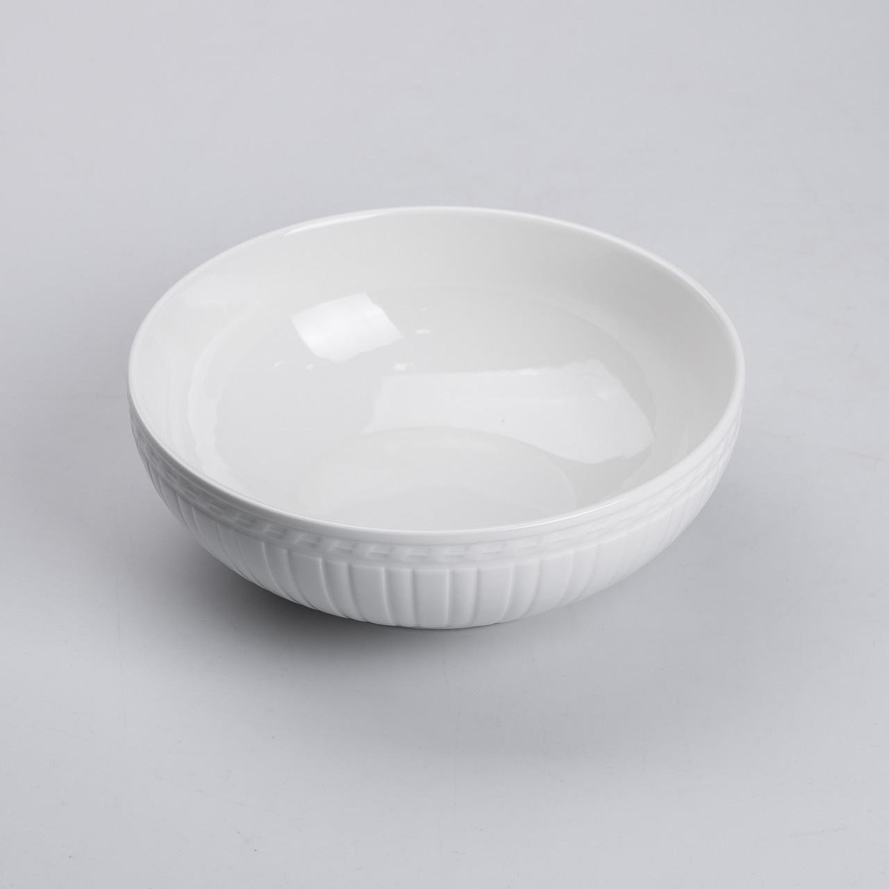 Столовий сервіз керамічний на 6 персон 39 предметів Білий - фото 5