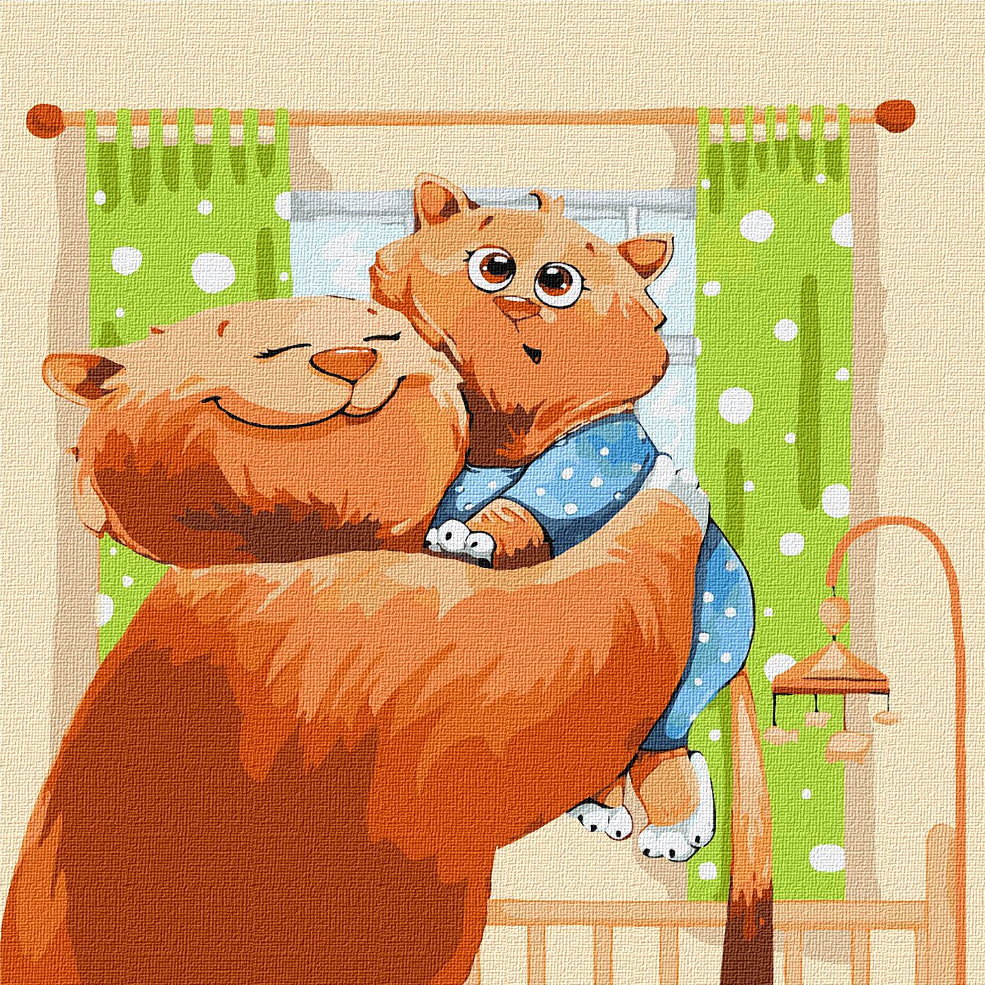 Картина по номерам Идейка Мамины объятия 40x40 см (KH2364)