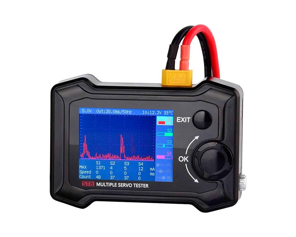 Тестер сервоприводов ToolkitRC ST8 2,4 TFT 7-28V (00-00025394) Тестер сервоприводов ToolkitRC ST8 2,4 TFT 7-28V (00-00025394)