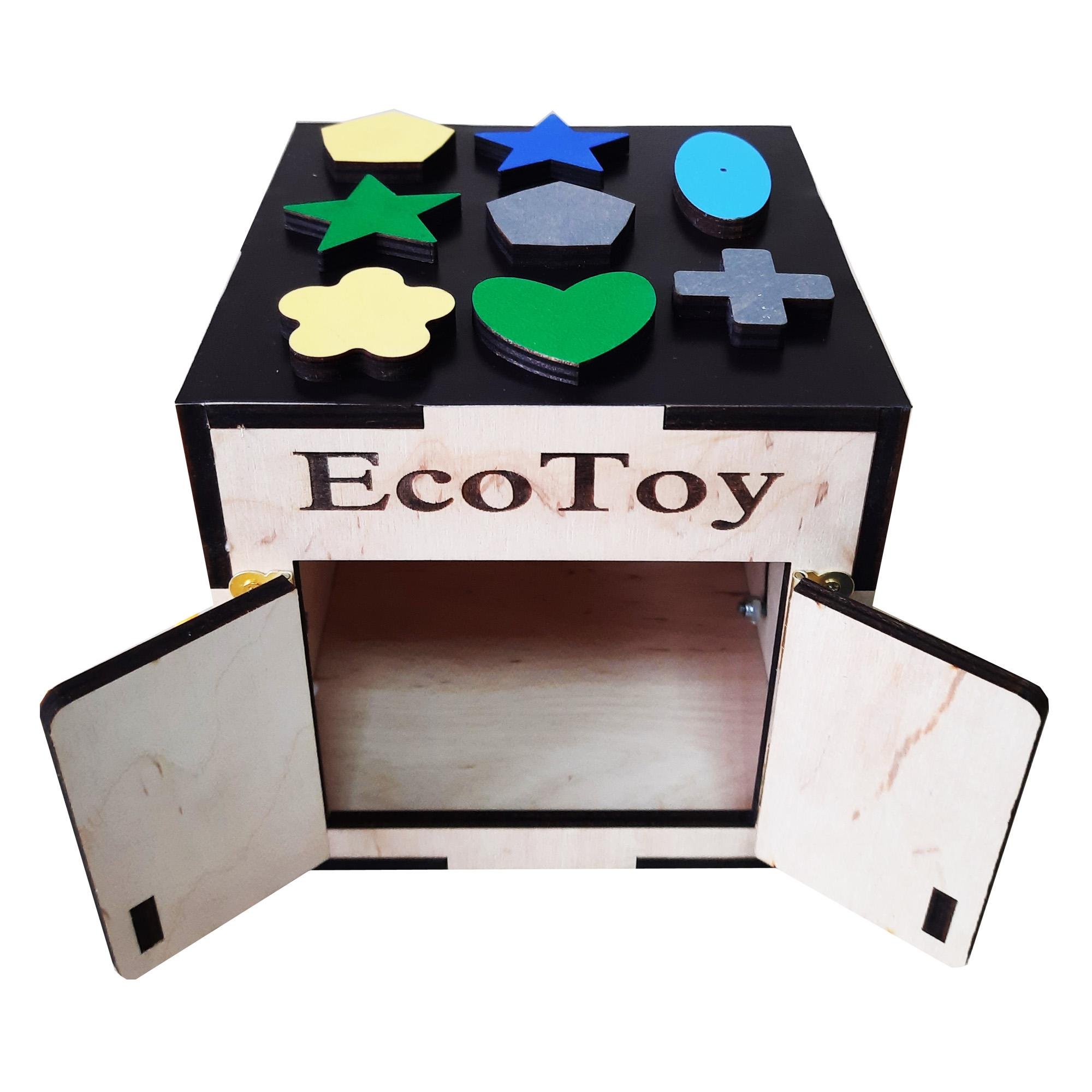 Развивающая игрушка Бизикуб Мини ecoToy 15х15х15 см (111003) - фото 5