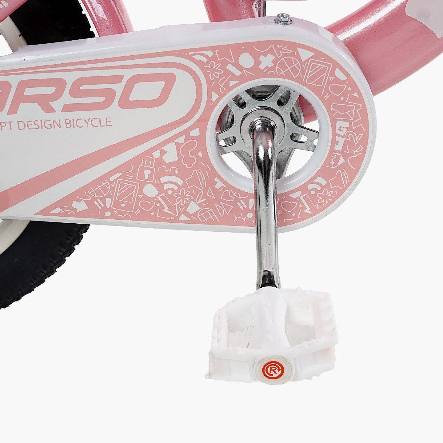 Велосипед двоколісний дитячий Corso 14" Nice з кошиком та багажником Рожевий - фото 5 Велосипед двоколісний дитячий Corso 14" Nice з кошиком та багажником Рожевий - фото 5