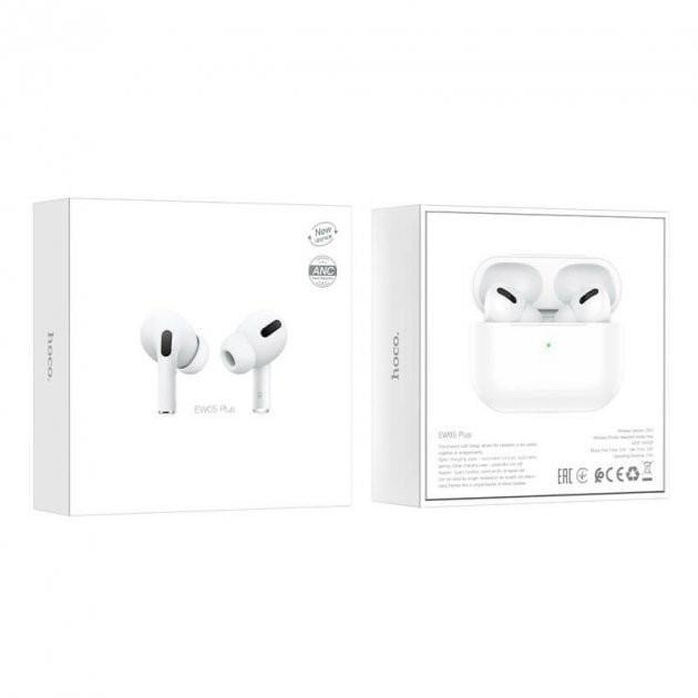 Наушники беспроводные Hoco Bluetooth EW05 Plus TWS White - фото 4