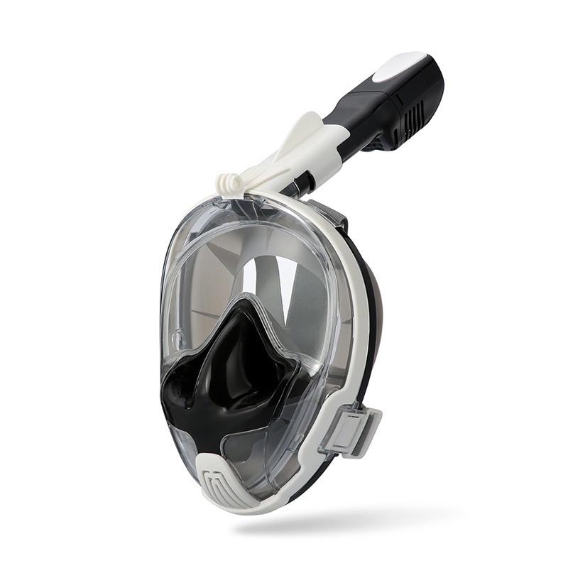 Маска для сноркелинга TheNice EasyBreath-III M2101 полнолицевая S/M Бело-черный (SUN2779)