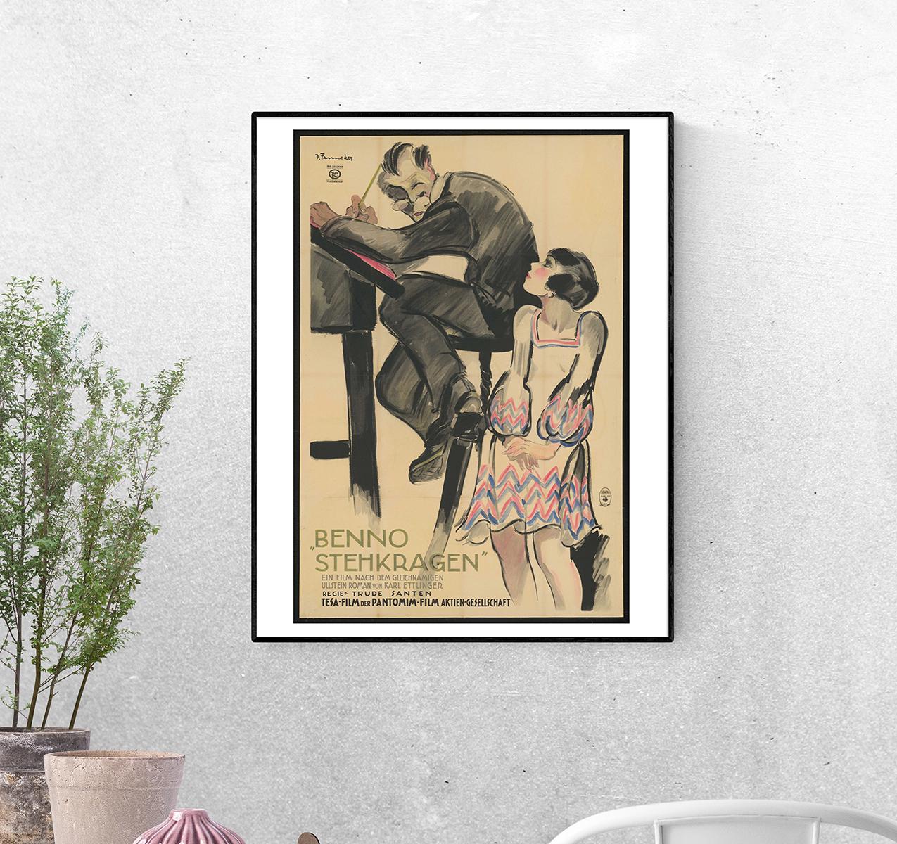 Постер Benno Stehkragen 1927 Режиссёр Труде Сантен художник Йозеф Феннекер формат А-3 (Afisha1906007_Poster)