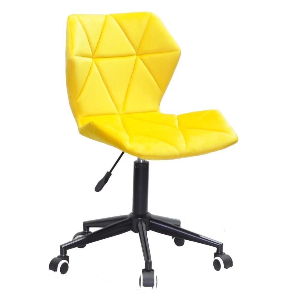 Стул TECHNO OFFICE MODERN BLACK бархат Желтый (900488)