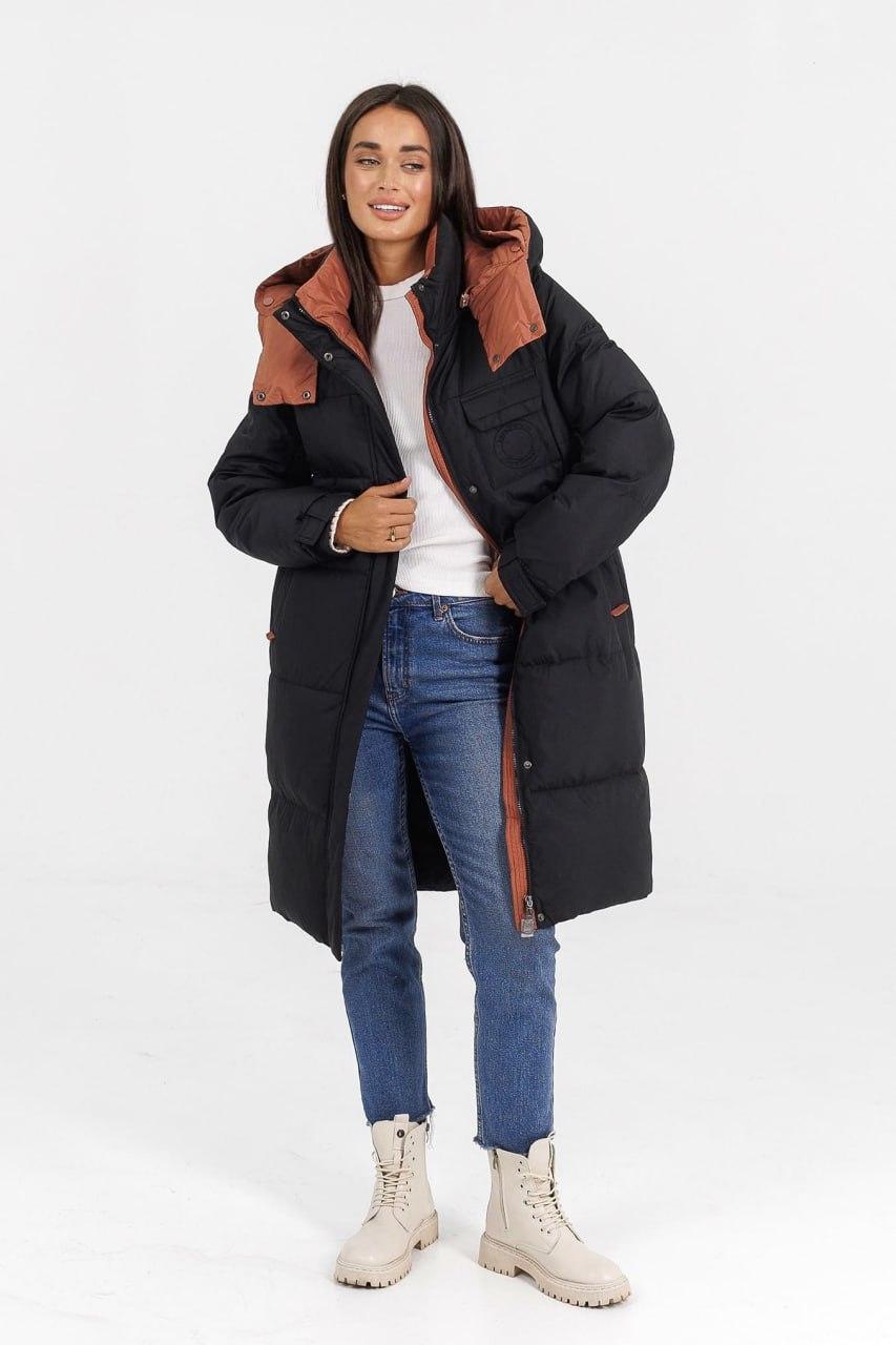 Куртка-пуховик жіноча з ведмедиком р. 48 Чорний (LD-716b/48) - фото 6 Куртка-пуховик жіноча з ведмедиком р. 48 Чорний (LD-716b/48) - фото 6