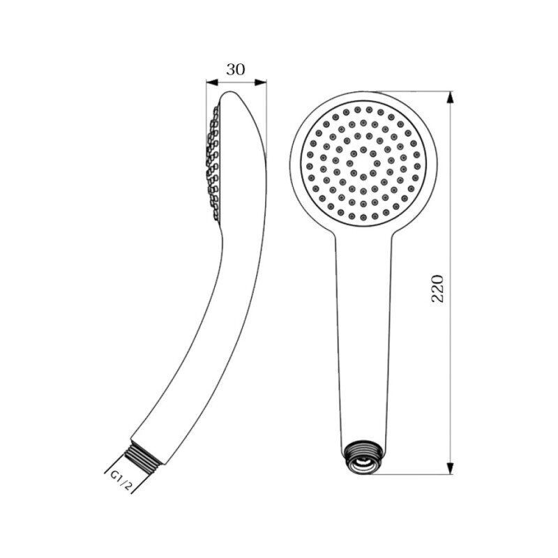 Набір змішувачів для ванни Touch-Z Rimax Set TZRIMAXS35111 Хром (62100) - фото 2