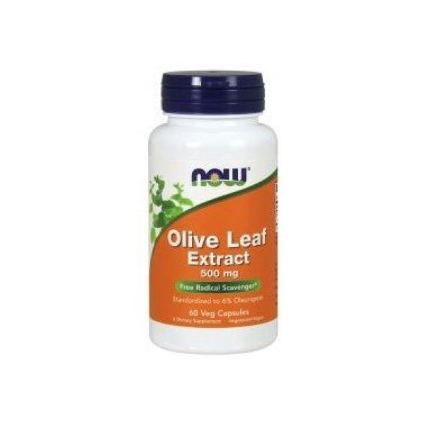 Листья оливы Now Olive Leaf 500 mg 60 capsules