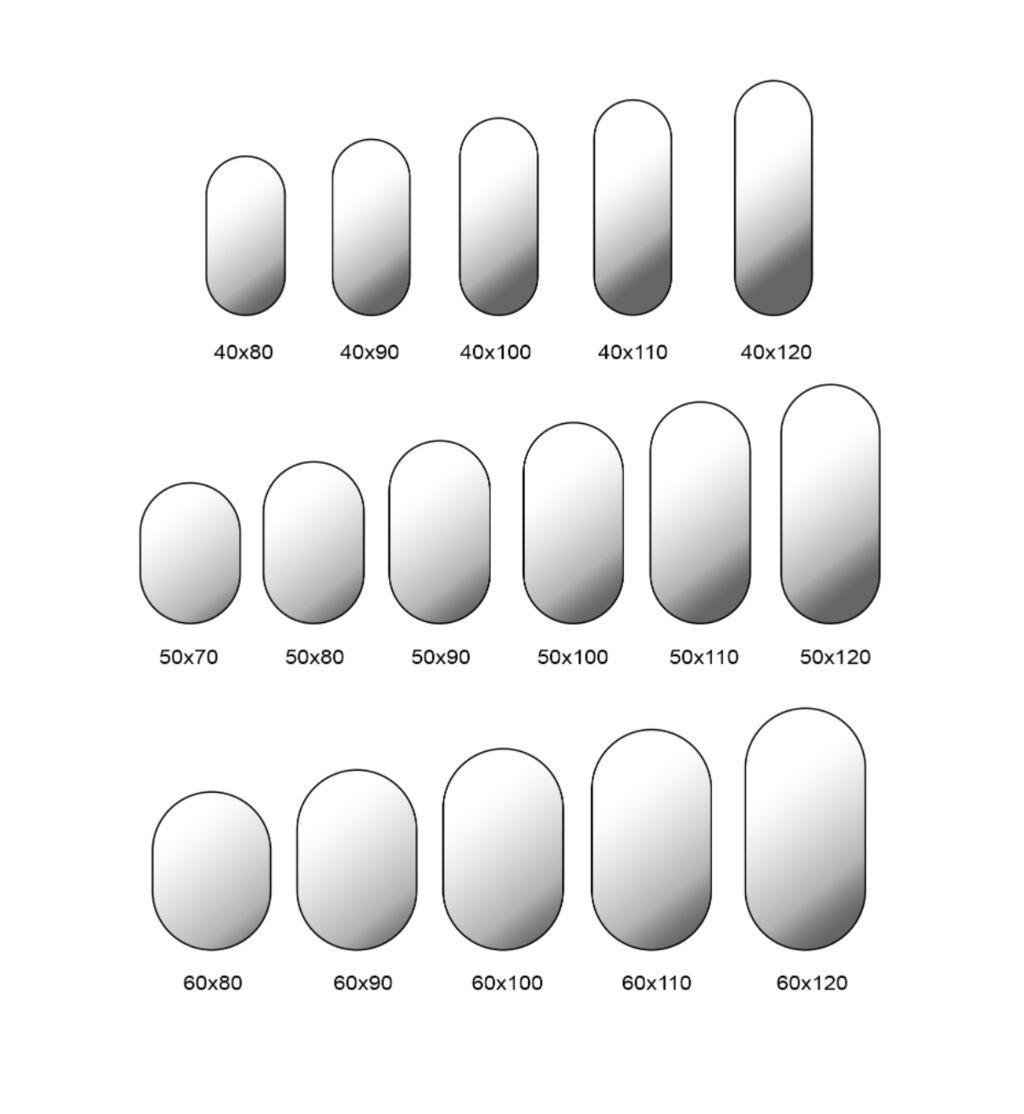 Зеркало овально-капсульное LOVE 2Fo с LED подсветкой 400х800 мм (203040-80) - фото 3