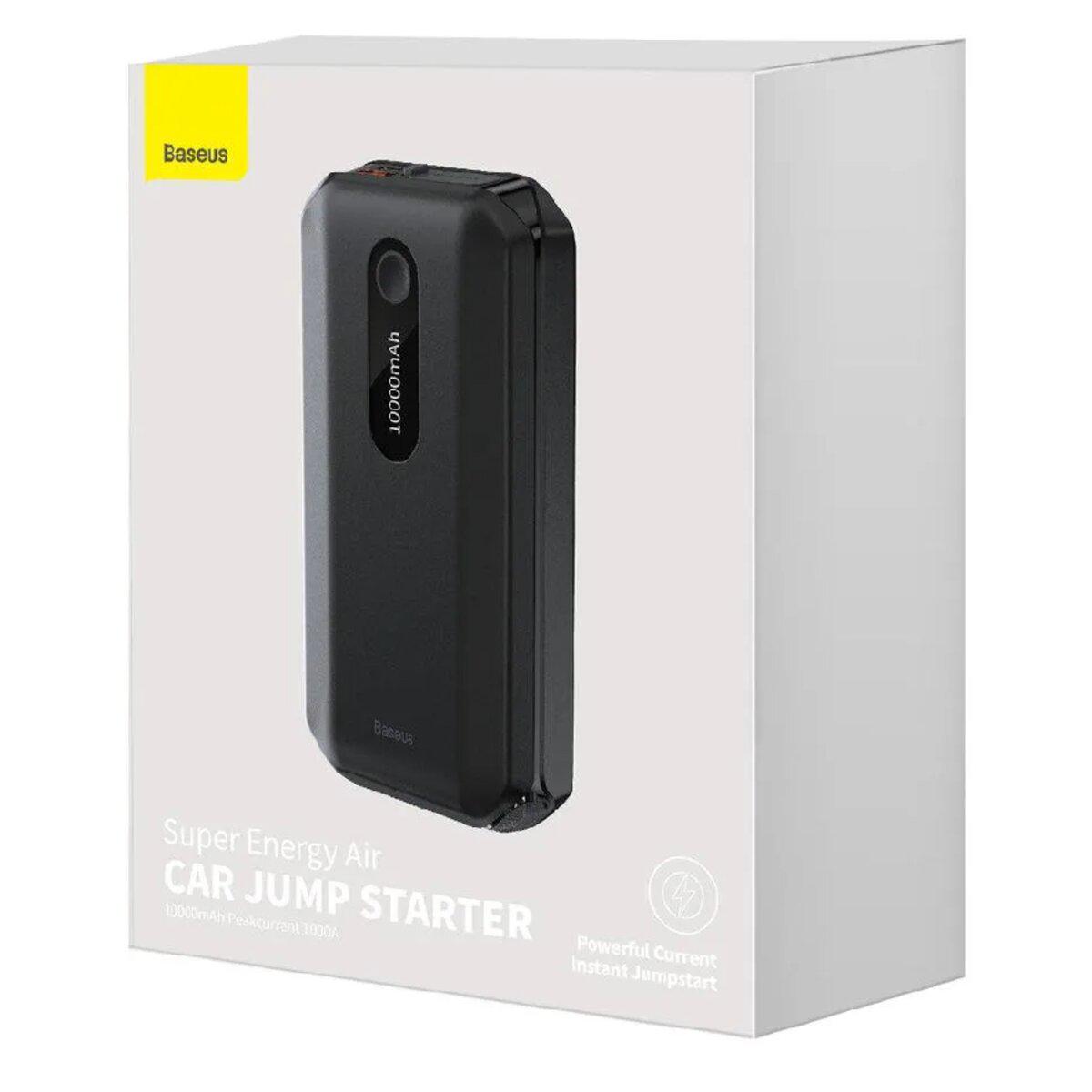 Пуско-зарядное устройство автомобильное портативное Baseus super energy car jump starter 10000 mAh Black (CGNL020101) - фото 8