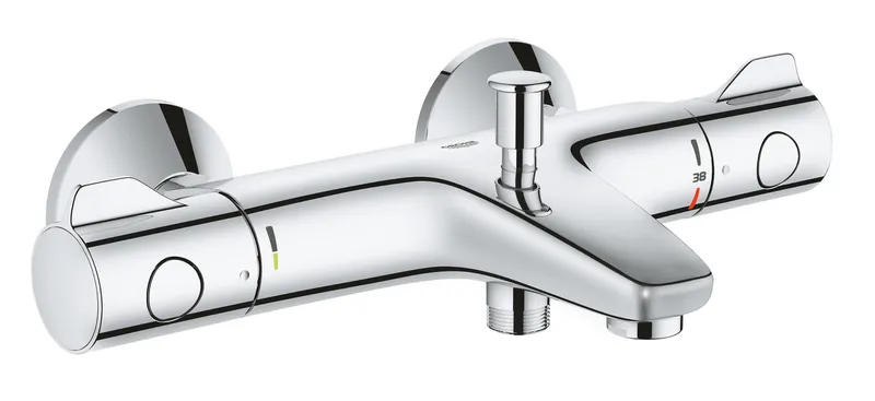 Смеситель для ванной комнаты с термостатом и коротким сливом Grohe Grohtherm 800