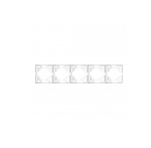 Рамка Videx Nota 5 постов горизонтальный (VF-NT-FR5H-WH) (12/48)