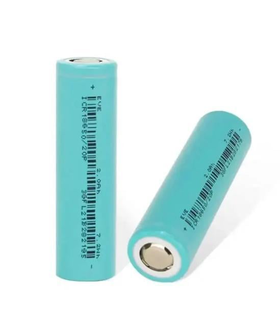 Акумулятор високострумовий EVE 18650 20P 10С 2000mAh 2 шт. (К1748-2) Акумулятор високострумовий EVE 18650 20P 10С 2000mAh 2 шт. (К1748-2)