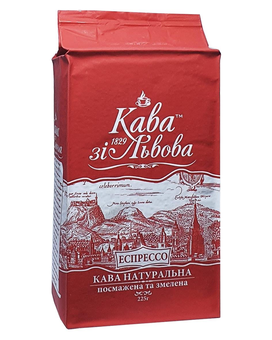 Кава Кава зі Львова Еспрессо мелена 225 г (51874)