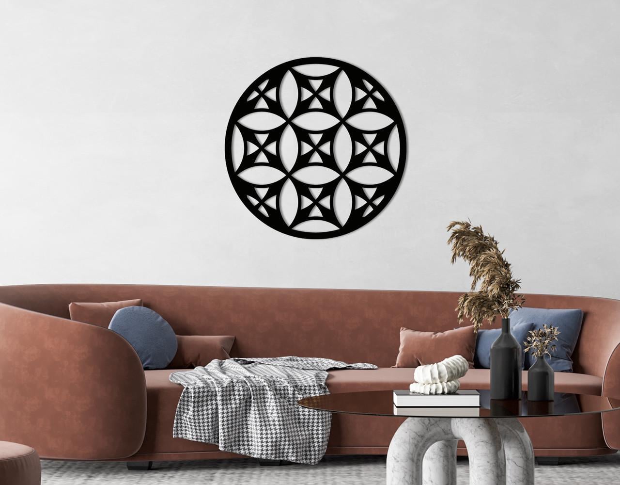 Декоративное панно на стену Upwood Decor Circle-056 43 50х50 см Black (1580496882)