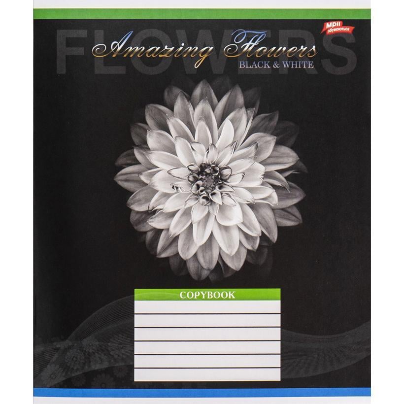 Тетрадь ученическая Мрії збуваються Amazing Flowers 3513N Вид 3 А5/36 линейка