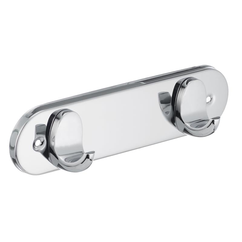 Тримач з гачками для рушників Zerix LR1505-2 LL1404 на 2 гачки Хром (81087)