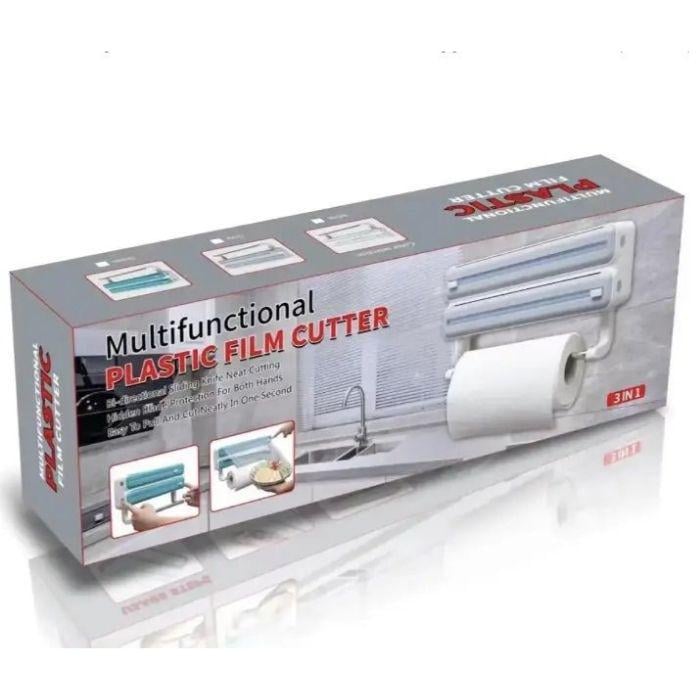 Диспенсер кухонный Plastic Film Cutter PLAT-01 3в1 для пленки фольги и полотенец - фото 7 Диспенсер кухонный Plastic Film Cutter PLAT-01 3в1 для пленки фольги и полотенец - фото 7