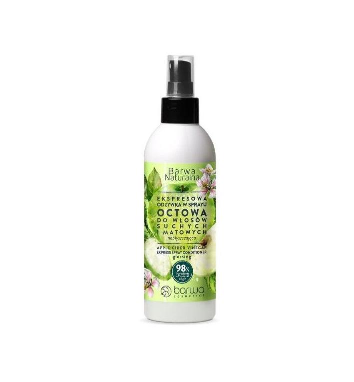 Кондиционер-спрей для натуральных и тусклых волос BARWA COSMETICS natural яблочный уксус 200 мл (5902305002015) Кондиционер-спрей для натуральных и тусклых волос BARWA COSMETICS natural яблочный уксус 200 мл (5902305002015)