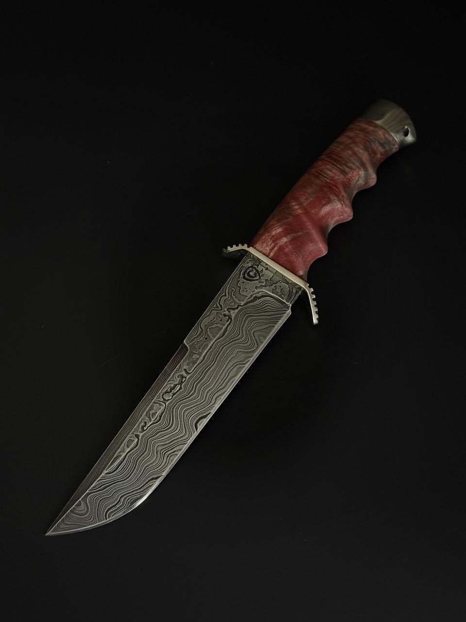 Нож ручной работы сталь дамаск Gorillas BBQ KN201 - фото 4