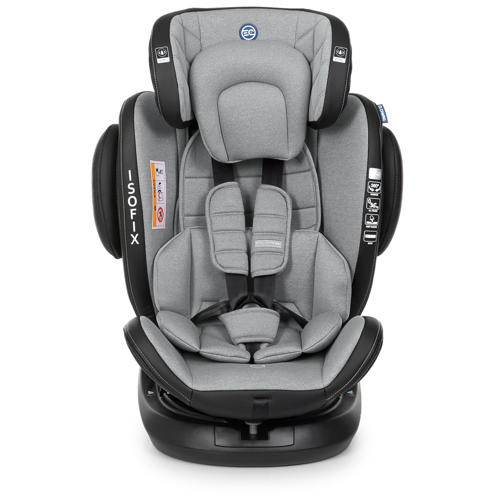 Автокресло детское El Camino Evolution 360 ME1045 Royal з ISOFIX 0-36 кг Gray (4428902) - фото 3