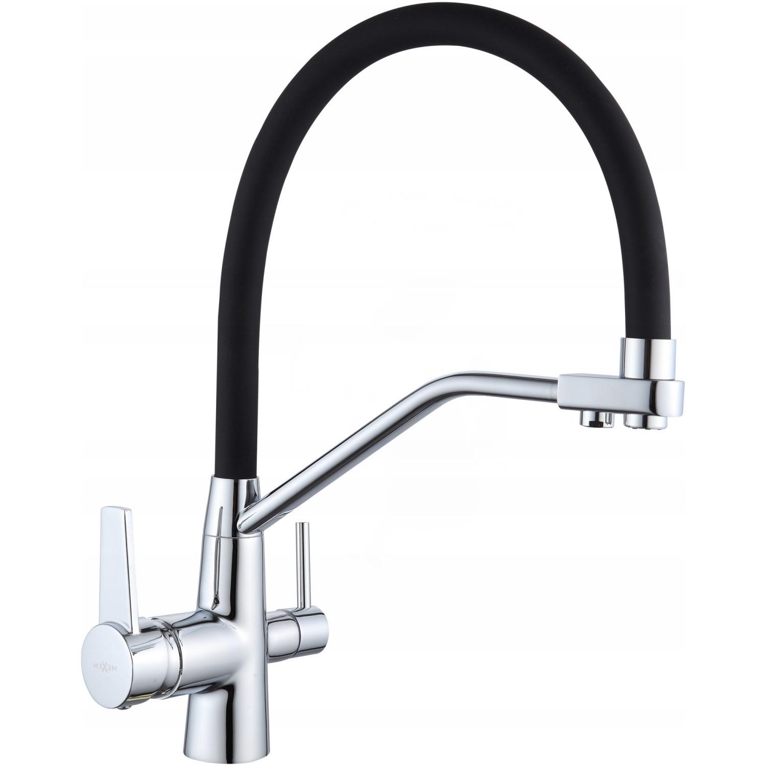Смеситель для кухни MEXEN 671701-07 DUO reay-00000000140 на две воды Черный (171718)