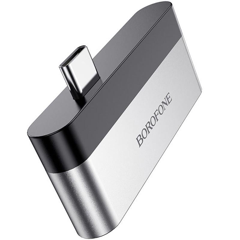 Перехідник Borofone DH2 Type-C to HDMI+USB3,0 Срібний/Чорний (00000056869_1) Перехідник Borofone DH2 Type-C to HDMI+USB3,0 Срібний/Чорний (00000056869_1)