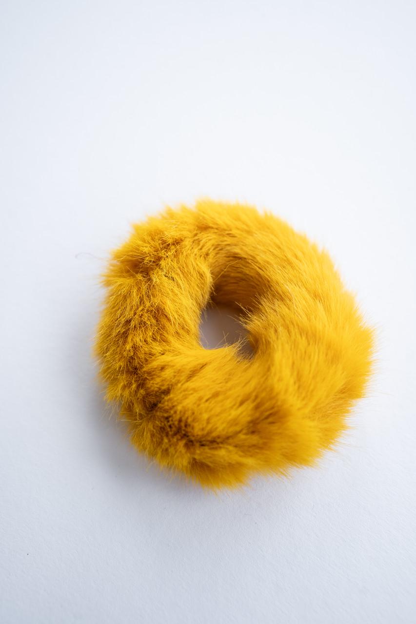 Резинка для волос меховая Горчичный (2525706391) Резинка для волос меховая Горчичный (2525706391)