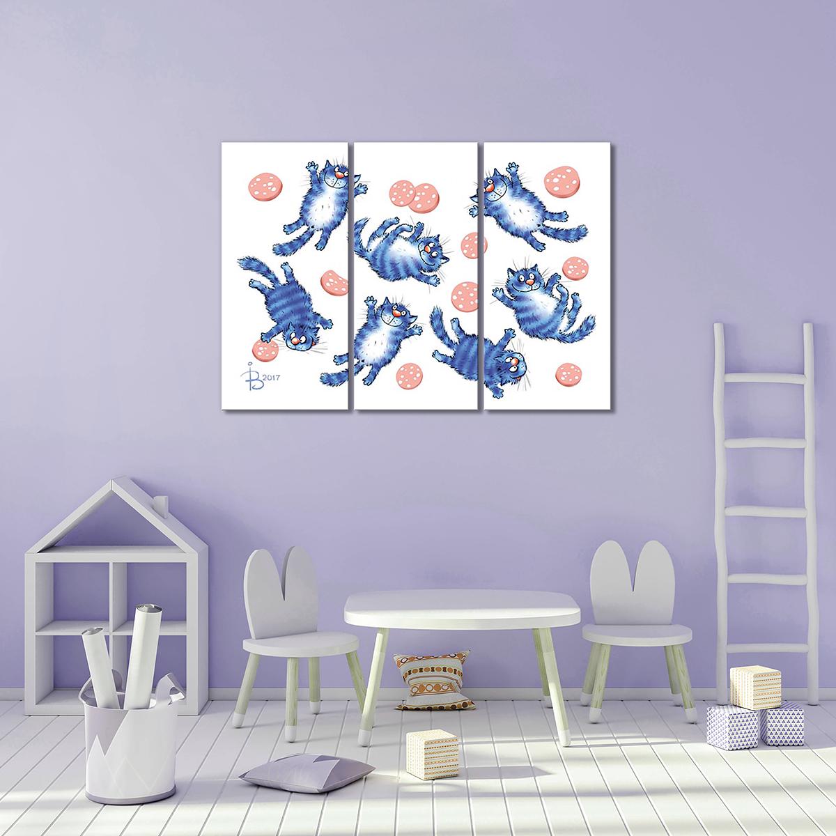 Модульная картина Мечты 3 модуля 60x90 см