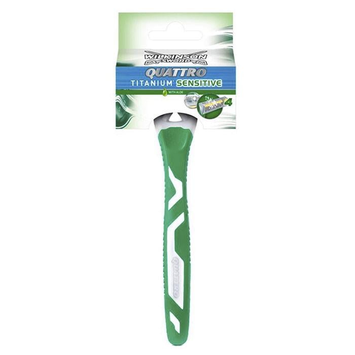 Станок для бритья Wilkinson Quattro Titanium Sensitive 1 шт. (1711109487)