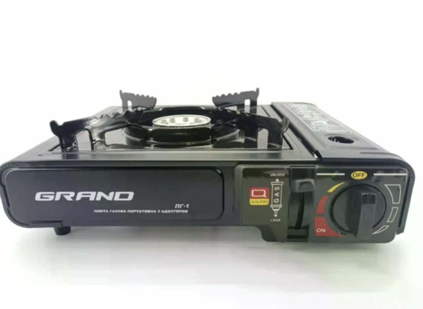 Плита газова CampMaster CM-5L з адаптером балоном 5 л/редуктором/шлангом/пальником Black ( 567) - фото 2 Плита газова CampMaster CM-5L з адаптером балоном 5 л/редуктором/шлангом/пальником Black ( 567) - фото 2