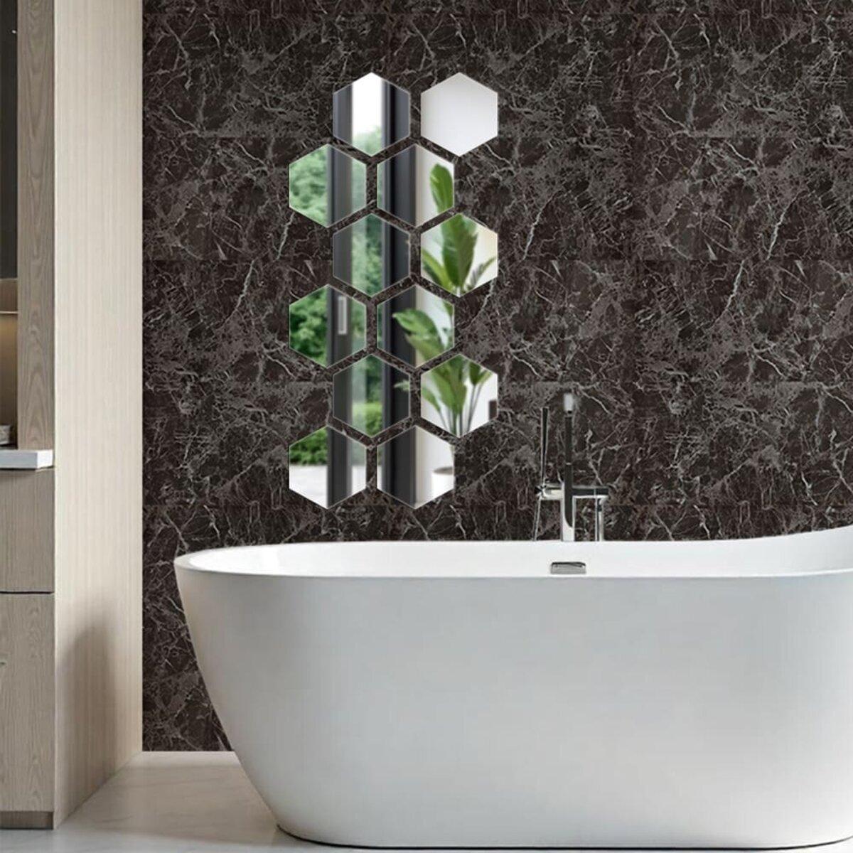 Декор дзеркальний акриловий самоклеючий 150х175 мм 12 шт. Сріблястий (SW-00002514) - фото 6 Декор дзеркальний акриловий самоклеючий 150х175 мм 12 шт. Сріблястий (SW-00002514) - фото 6