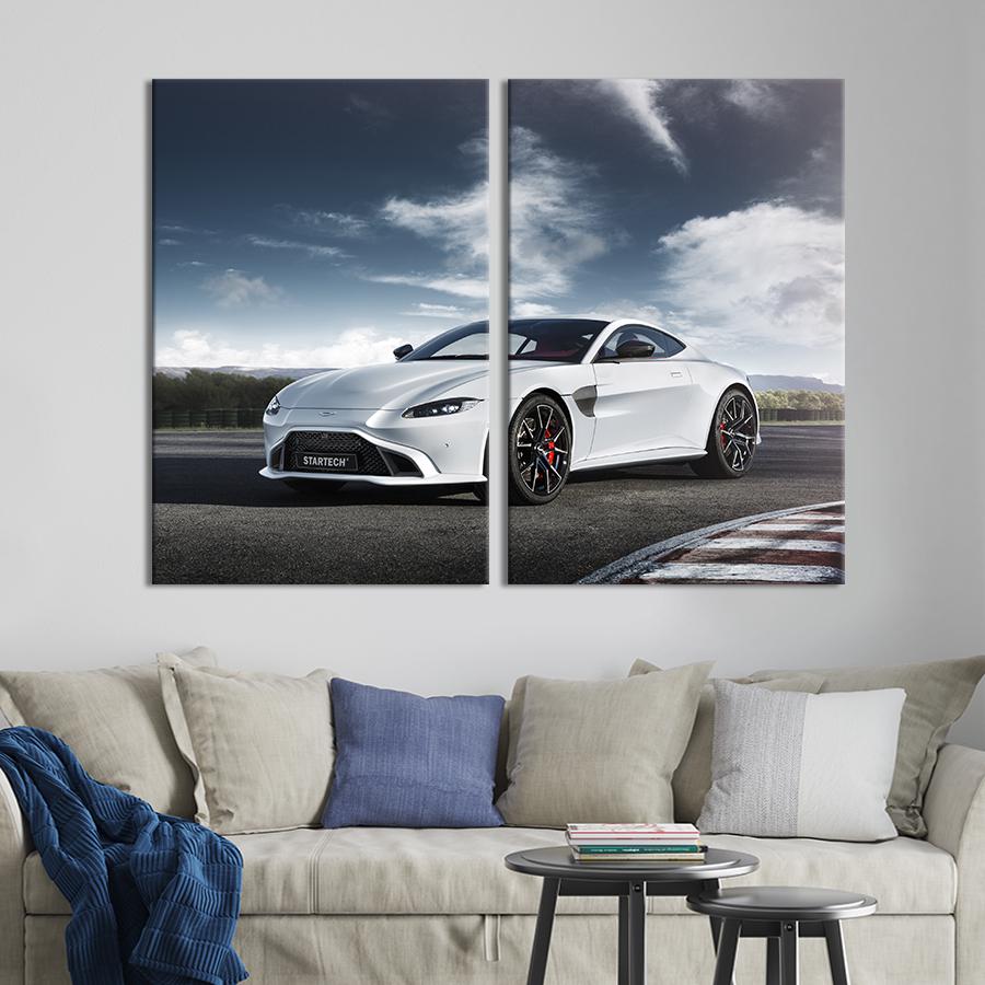 Картина на холсте Стильное авто Aston Martin Vantage 71x51 см (1402-2)
