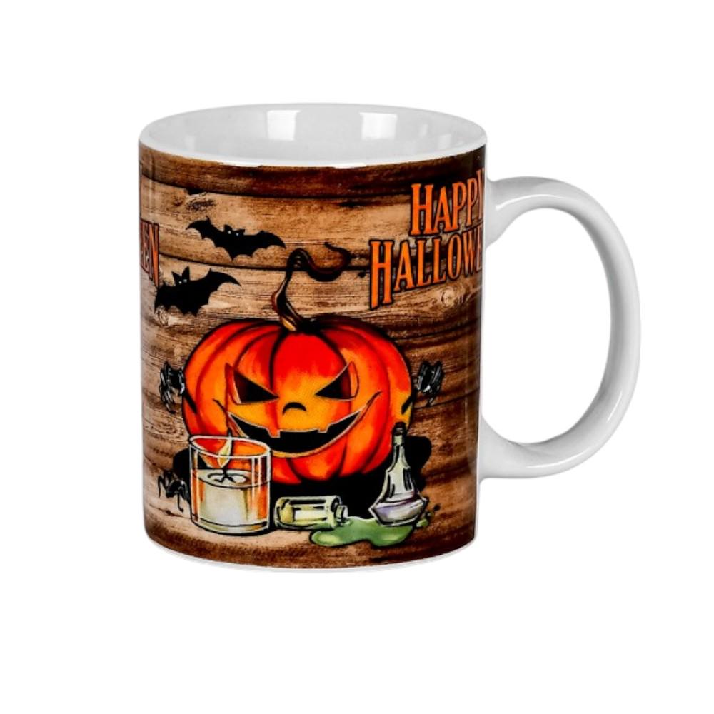 Чашка Stenson Halloween R96580 330 мл 8х9,5 см Разноцветный (25441438)