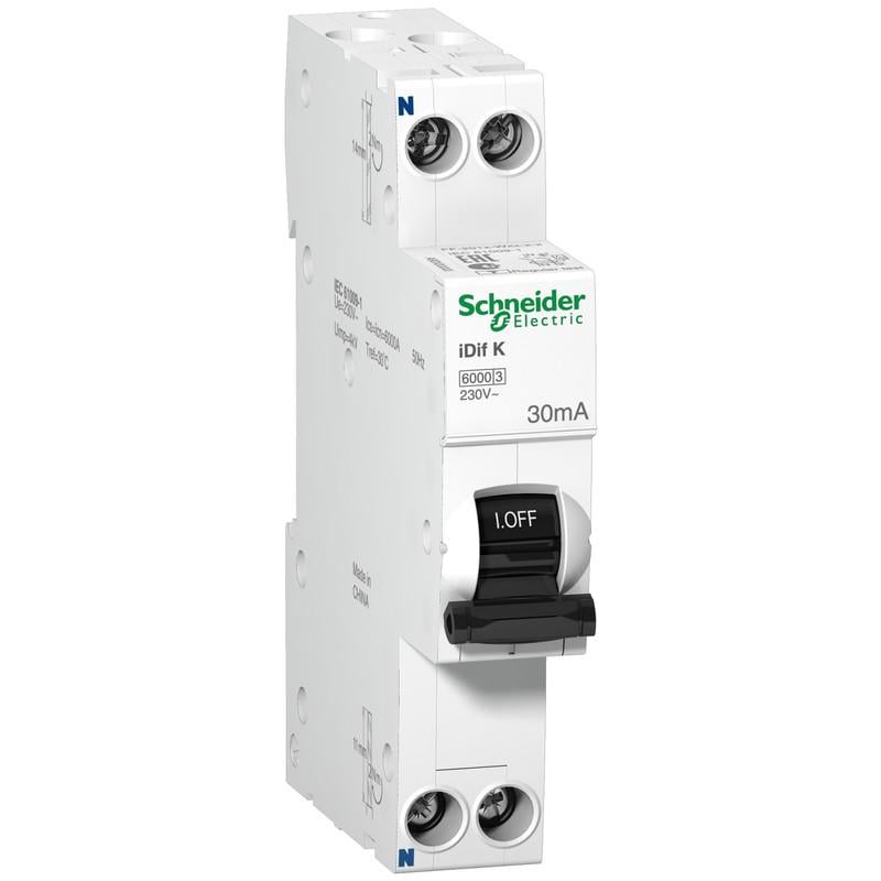 Дифференциальный выключатель Schneider Electric Acti9 IDIF K 1P+N 32А 30мА C тип AC (A9D63632)