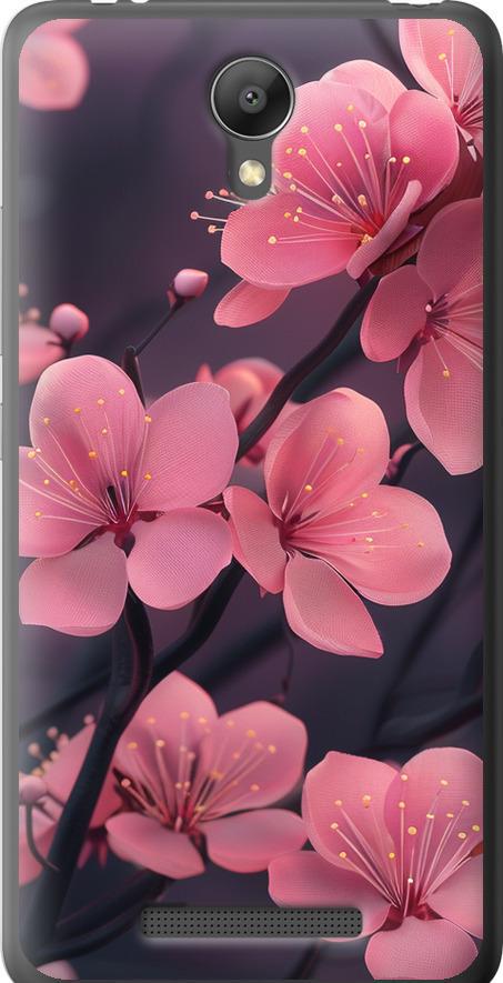 Чехол на Xiaomi Redmi Note 2 Пурпурная сакура (6075t-96-42517)