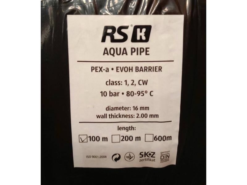 Труба RSk РЕХ-а EVOH BARRIER 10 бар 95 C 16x2,0 100 м (RS-RSk-PEXa-1216.1) - фото 4