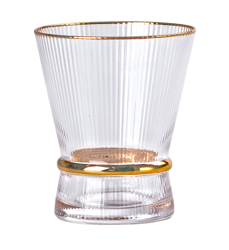 Набор стаканов Stunning 6 шт. по 300 мл Прозрачный/Золотой - фото 3 Набор стаканов Stunning 6 шт. по 300 мл Прозрачный/Золотой - фото 3