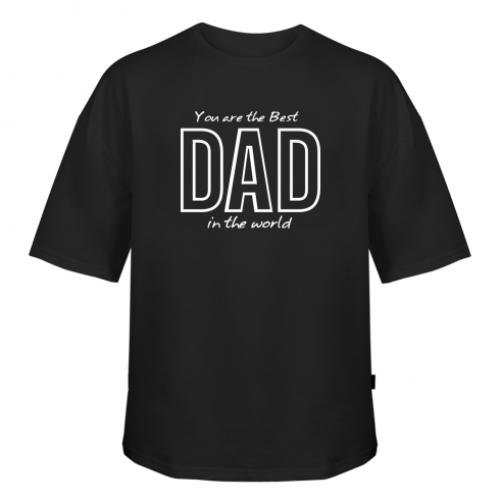 Футболка оверсайз Owi Best dad L Черный (11301499-2-142367-L)