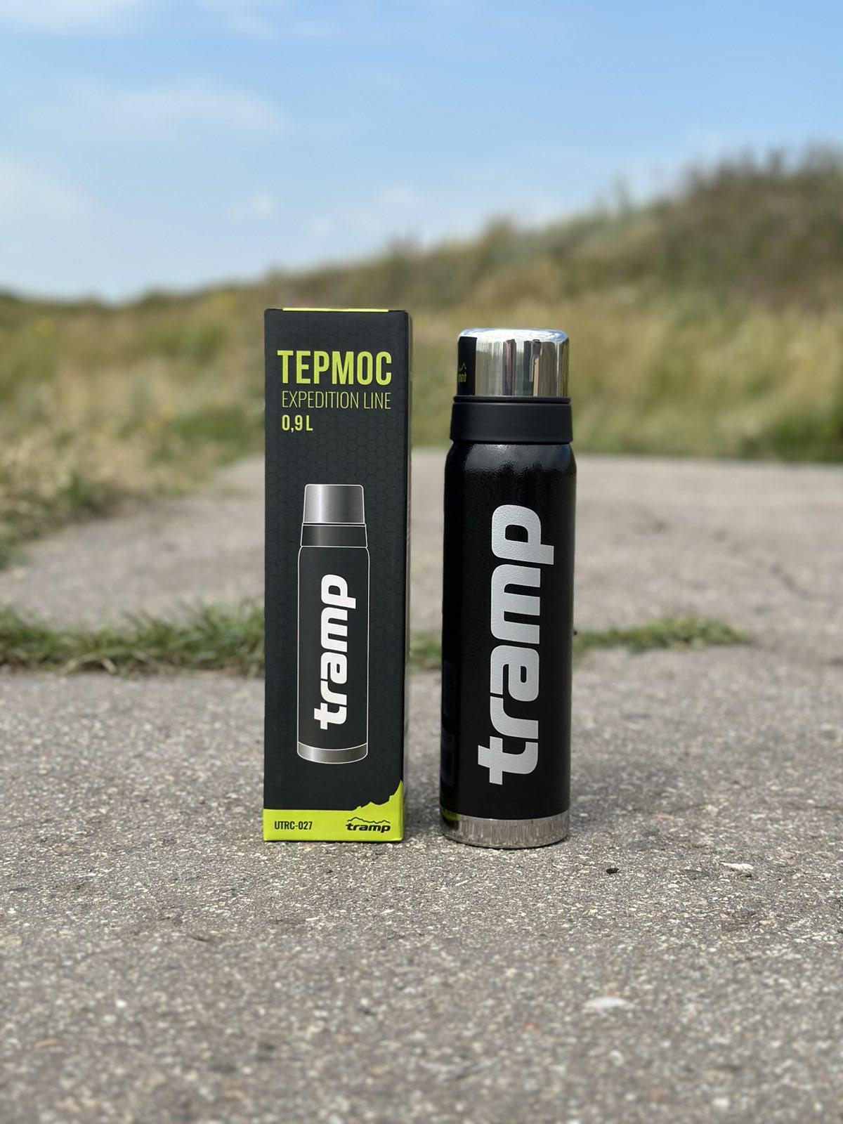 Термос для напитков Tramp expeditioс нержавейки держит 24 ч. 0,9 л (UTRC-027-black) - фото 4