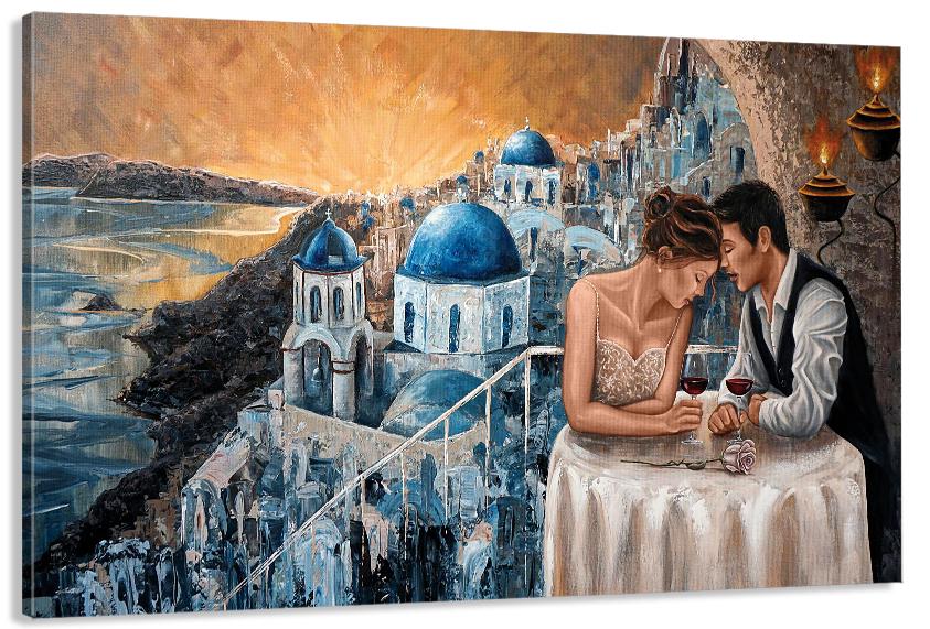 Картина на полотні у вітальню/спальню Закохані 80х120 см (MLP_402)