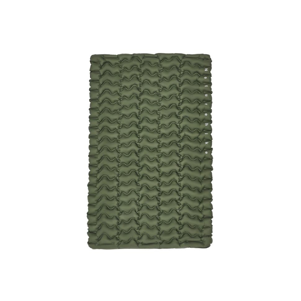 Матрац туристичний надувний Naturehike CNK2550WS019 200х125х6,5 см Зелений із мішком для надування (51411)
