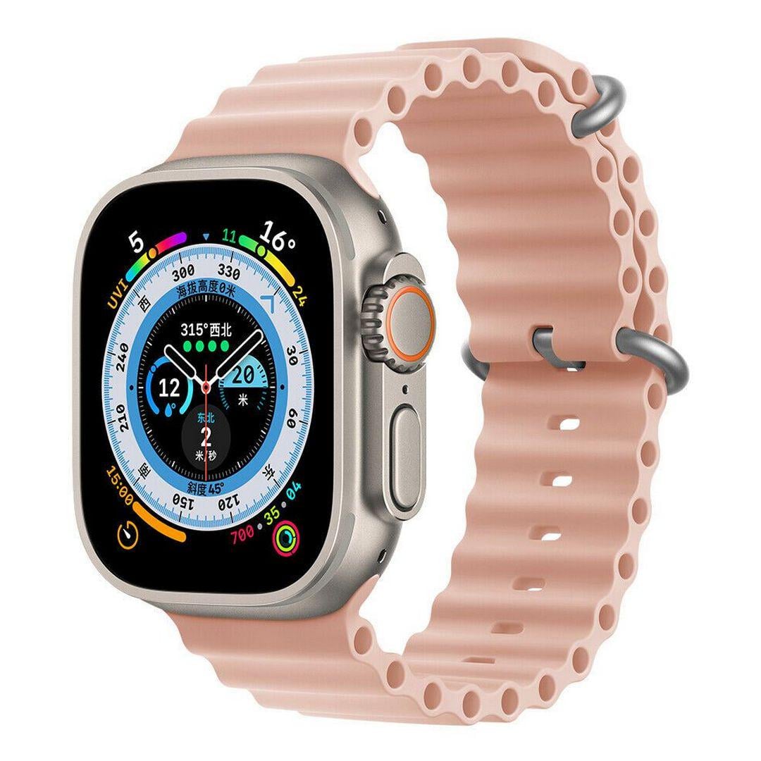 Ремешок силиконовый Ocean Band 42/44/45/49 мм Pink (srOBL04 p)