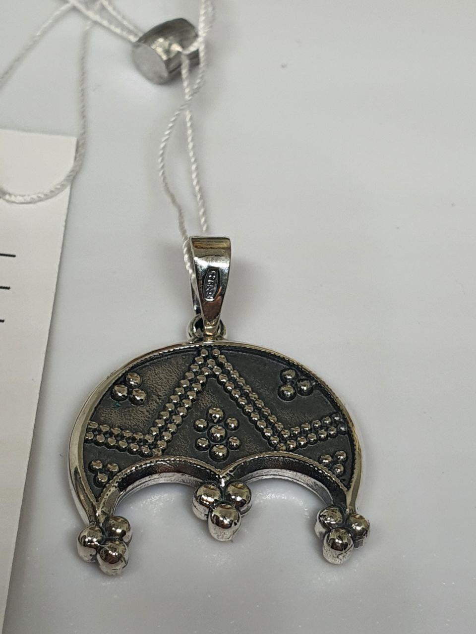 Підвіска Срібний Трирога лунниця 925 проба (26943020) - фото 9