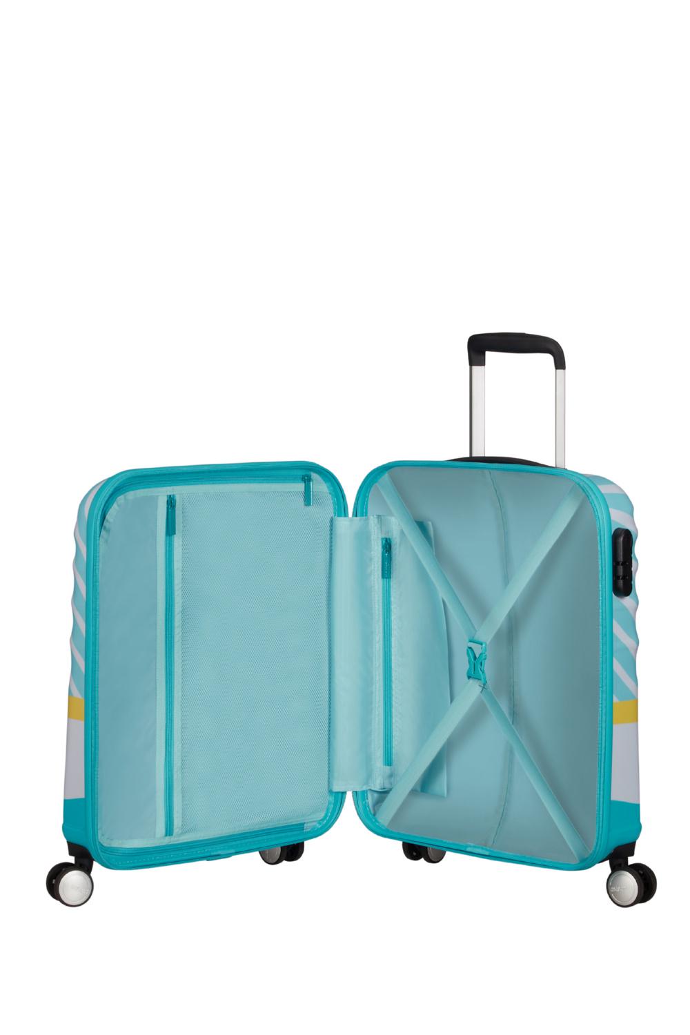 Чемодан American Tourister Wavebreaker Disney - Kiss 55х40х20 см Голубой (31C/31001) - фото 2