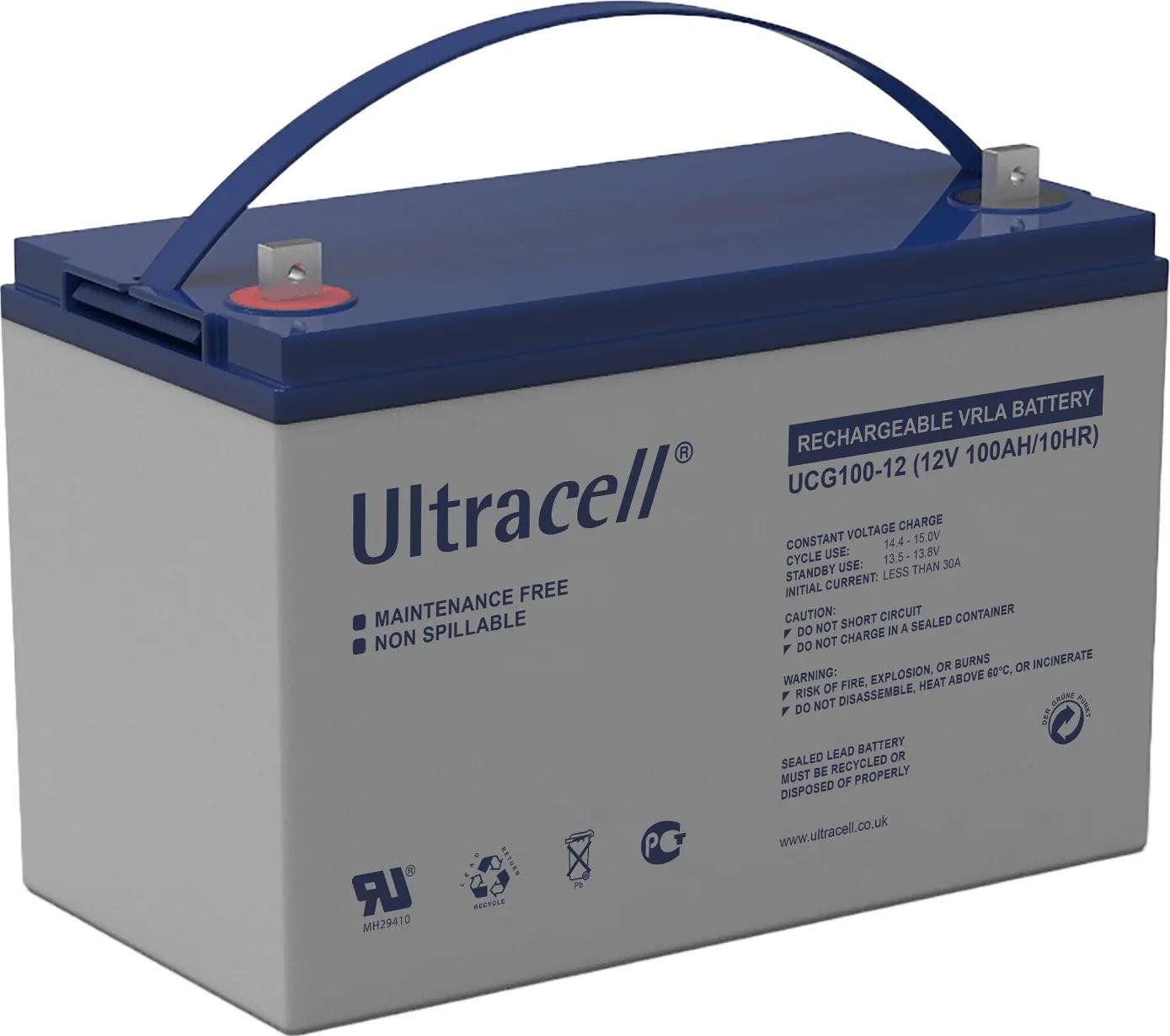 Аккумулятор для ИБП гелевый Ultracell UCG100-12 GEL 12V 100 Ah (UCG100-12)