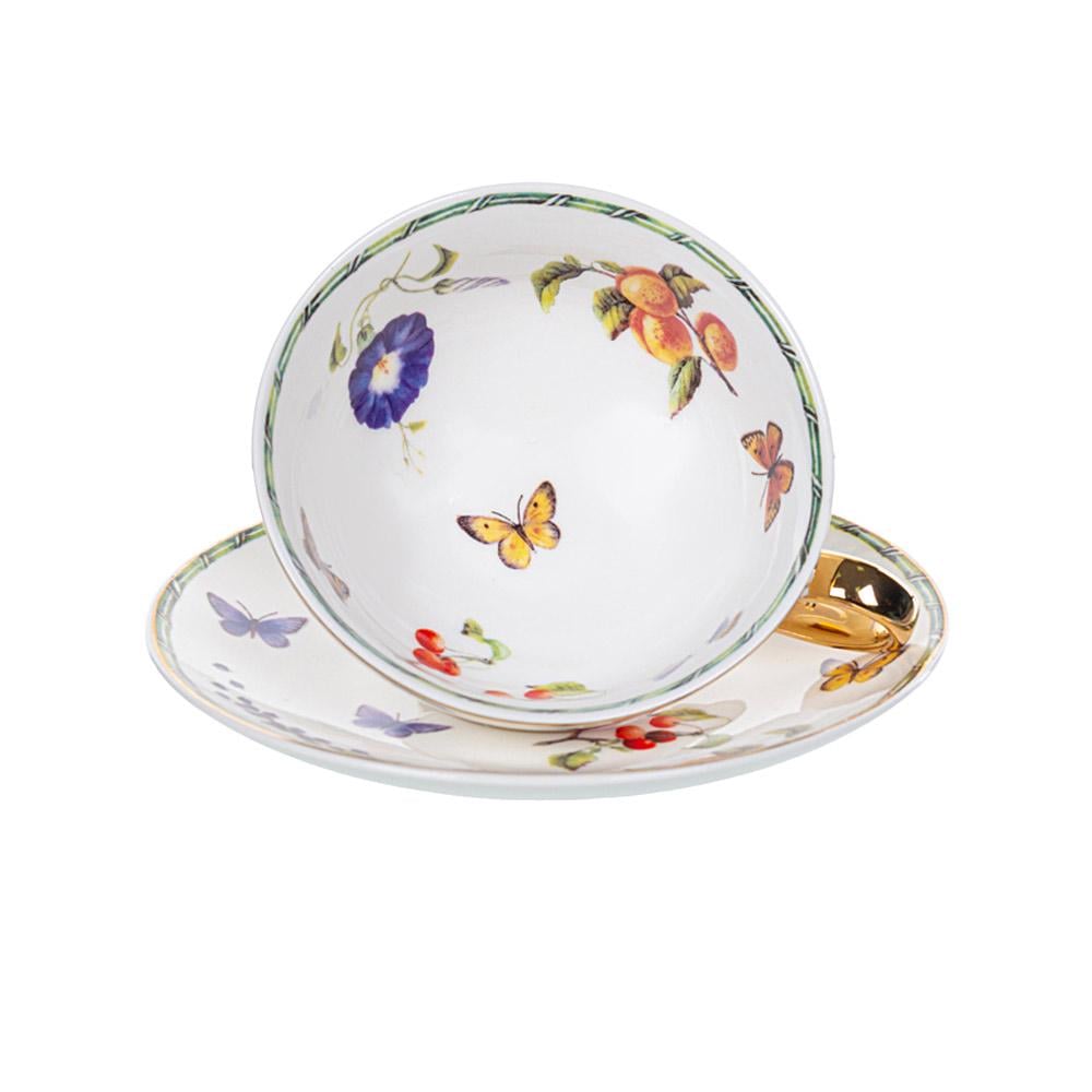 Чашка чайна порцелянова з блюдцем Lefard 975-069 200 мл - фото 2 Чашка чайна порцелянова з блюдцем Lefard 975-069 200 мл - фото 2