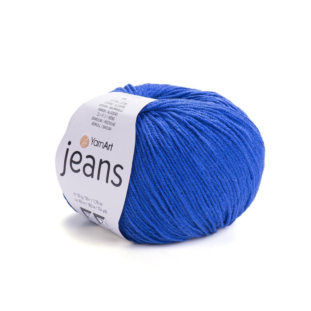 Пряжа для вязания YarnArt Jeans 50 г 160 м Небесно-синий №47 (2809496853) Пряжа для вязания YarnArt Jeans 50 г 160 м Небесно-синий №47 (2809496853)